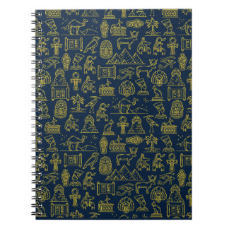 Muster alter ägyptischer Briefe wiederholt sich Notizblock