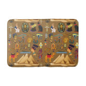 Muster altertümliches ägyptisches Hieroglyphiksymb Badematte (Vorderseite)