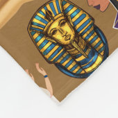 Muster altertümliches ägyptisches Hieroglyphiksymb Fleecedecke (Ecke)