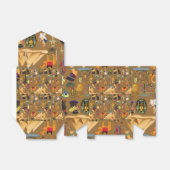 Muster altertümliches ägyptisches Hieroglyphiksymb Geschenkschachtel (Ungefaltet)