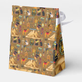 Muster altertümliches ägyptisches Hieroglyphiksymb Geschenkschachtel (Rückseite)