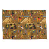 Muster altertümliches ägyptisches Hieroglyphiksymb Kissenbezug (Rückseite-Rechts)