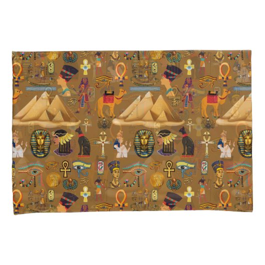 Muster altertümliches ägyptisches Hieroglyphiksymb Kissenbezug (Vorderseite-Rechts)