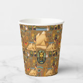 Muster altertümliches ägyptisches Hieroglyphiksymb Pappbecher (Links)