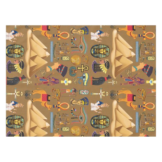 Muster altertümliches ägyptisches Hieroglyphiksymb Tischdecke (Vorderseite (Horizontal))