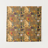 Muster altertümliches ägyptisches Hieroglyphiksymb Wandteppich (Vorderseite (Horizontal))