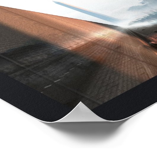 "Muster an der Wand" Poster (Ecke)