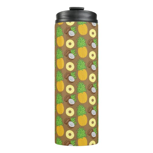 Muster "Ananas Coconut Bliss" Thermosbecher (Vorderseite)