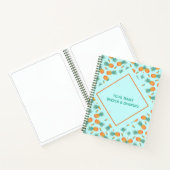 Muster-Ananas-FrüchteNotebook Notizblock (Innenseite)