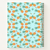 Muster-Ananas-FrüchteNotebook Notizblock (Rückseite)