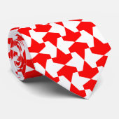 Muster antiker rot-weißer muslimischer Mamluks Krawatte (Gerollt)