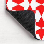 Muster antiker rot-weißer muslimischer Mamluks Mousepad (Ecke)