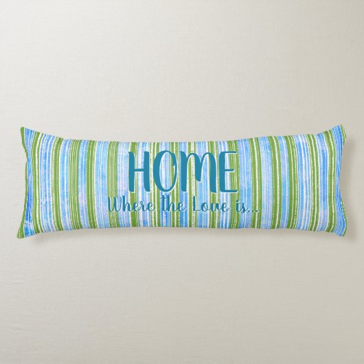 Muster aquamarin, blau, grün und weiß seitenschläferkissen (Vorderseite)