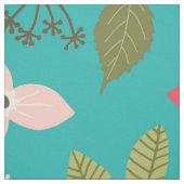 Muster aquamarin und Korallenflora Stoff (Muster)
