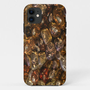 Muster ART - Golden River Stones iPhone 11 Hülle