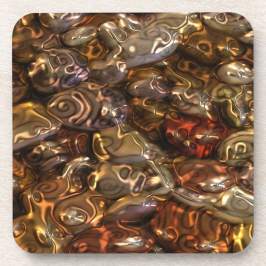 Muster ART - Golden River Stones Untersetzer (Vorderseite)