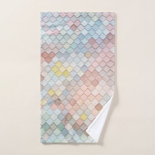 Muster Art Niedliche Muster Geometrie Badhandtuch Set (Handtuch)