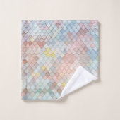 Muster Art Niedliche Muster Geometrie Badhandtuch Set (Waschlappen)