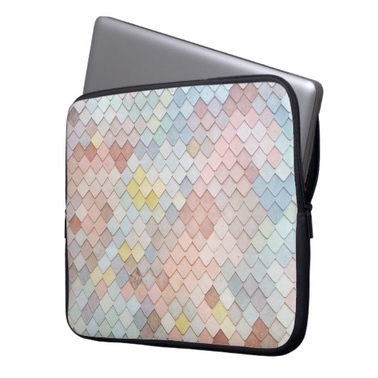 Muster Art Niedliche Muster Geometrie Laptopschutzhülle (Vorderseite Links)