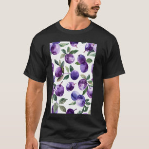 Muster Art Plum Minimalistisch T-Shirt