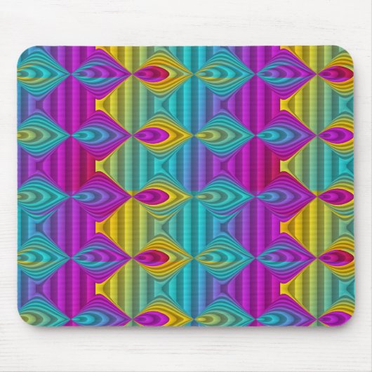 Muster ARTs - Streifen in 3D-Farbe 22 Mousepad (Vorne)