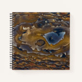 Muster auf Jasper-Slab drehen Notizblock (Vorderseite)