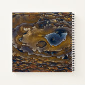 Muster auf Jasper-Slab drehen Notizblock (Rückseite)