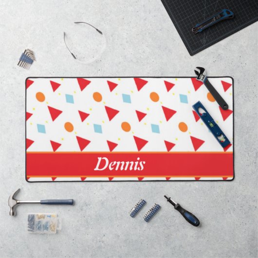 Muster auf weiß schreibtischunterlage (Arbeitsplatz)