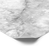 Muster auf weißem Marmorboden und Rückseite Poster (Ecke)