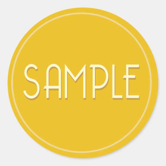 Muster-Aufkleber Runder Aufkleber (Vorderseite)