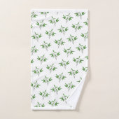 Muster aus Bambuszweigen Badhandtuch Set (Handtuch)