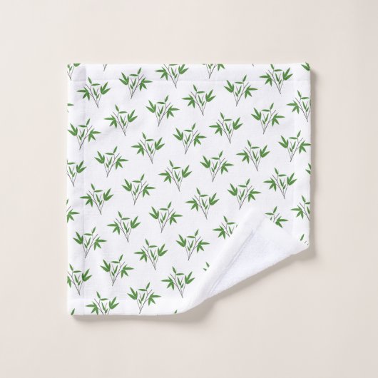 Muster aus Bambuszweigen Badhandtuch Set (Waschlappen)