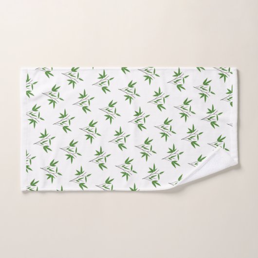 Muster aus Bambuszweigen Badhandtuch Set (Handtuch)