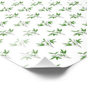 Muster aus Bambuszweigen Fotodruck (Ecke)