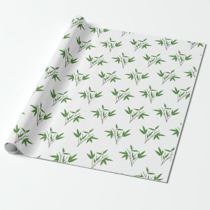Muster aus Bambuszweigen Geschenkpapier