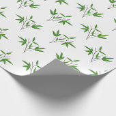 Muster aus Bambuszweigen Geschenkpapier (Ecke)