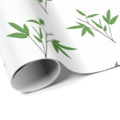 Muster aus Bambuszweigen Geschenkpapier (Rolleneckpunkt)