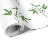 Muster aus Bambuszweigen Geschenkpapier (Rolleneckpunkt)