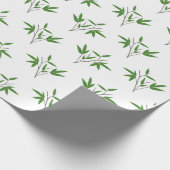 Muster aus Bambuszweigen Geschenkpapier (Ecke)