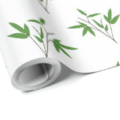 Muster aus Bambuszweigen Geschenkpapier (Rolleneckpunkt)