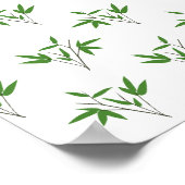 Muster aus Bambuszweigen Poster (Ecke)