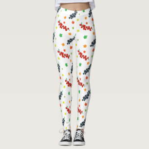 Muster aus Beeren, Erdbeeren, Blaubeeren, Obst Leggings