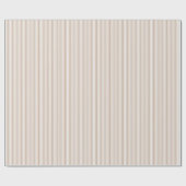 Muster aus beigen und weißen Streifen Geschenkpapier (Flach)