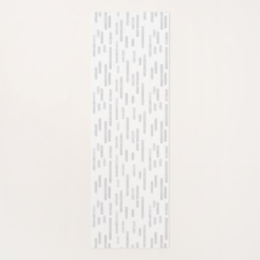 Muster aus blassgrauem und weißem, rosafarbenem Li Yogamatte (Rückseite)