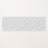 Muster aus blassgrauem und weißem, rosafarbenem Li Yogamatte (Vorderseite (Horizontal))