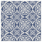 Muster aus blau-weiß mexikanischen Fliesen Stoff (Nahaufnahme)