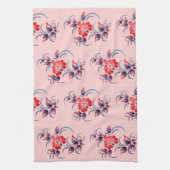 Muster aus Blumen Geschirrtuch (Vertikal)
