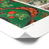 Muster aus dem 18. Jahrhundert von Albert Racinet Poster (Ecke)