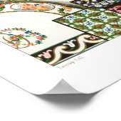 Muster aus dem 18. Jahrhundert von Albert Racinet Poster (Ecke)