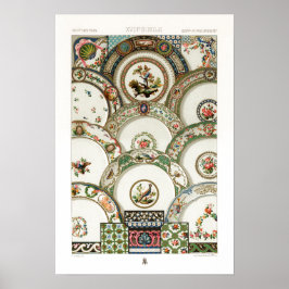 Muster aus dem 18. Jahrhundert von Albert Racinet Poster